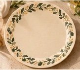 Assiette Olea, modèle Bordure méditerranéenne