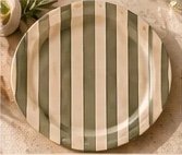 Assiette Olea, modèle Rayures élégantes