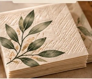 Serviettes gaufrées Olea