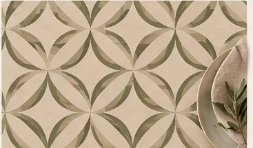Napperons rectangulaires Motif géométrique doux