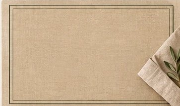 Napperons rectangulaires Lin naturel