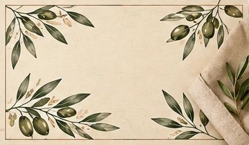 Napperons rectangulaires Oliviers classique