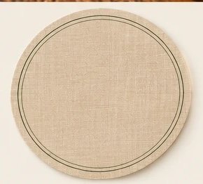 Napperon rond Lin naturel