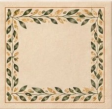 Serviette de table Olea, modèle Bordure méditerranéenne