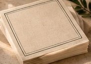 Serviette de table Olea, modèle Lin naturel