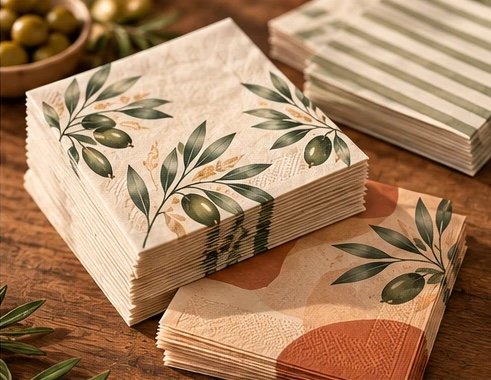 Piles de serviettes Olea dans plusieurs modèles
